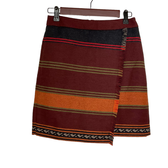LOFT Dresses & Skirts - Loft Wool Faux Wrap Skirt Size 2P